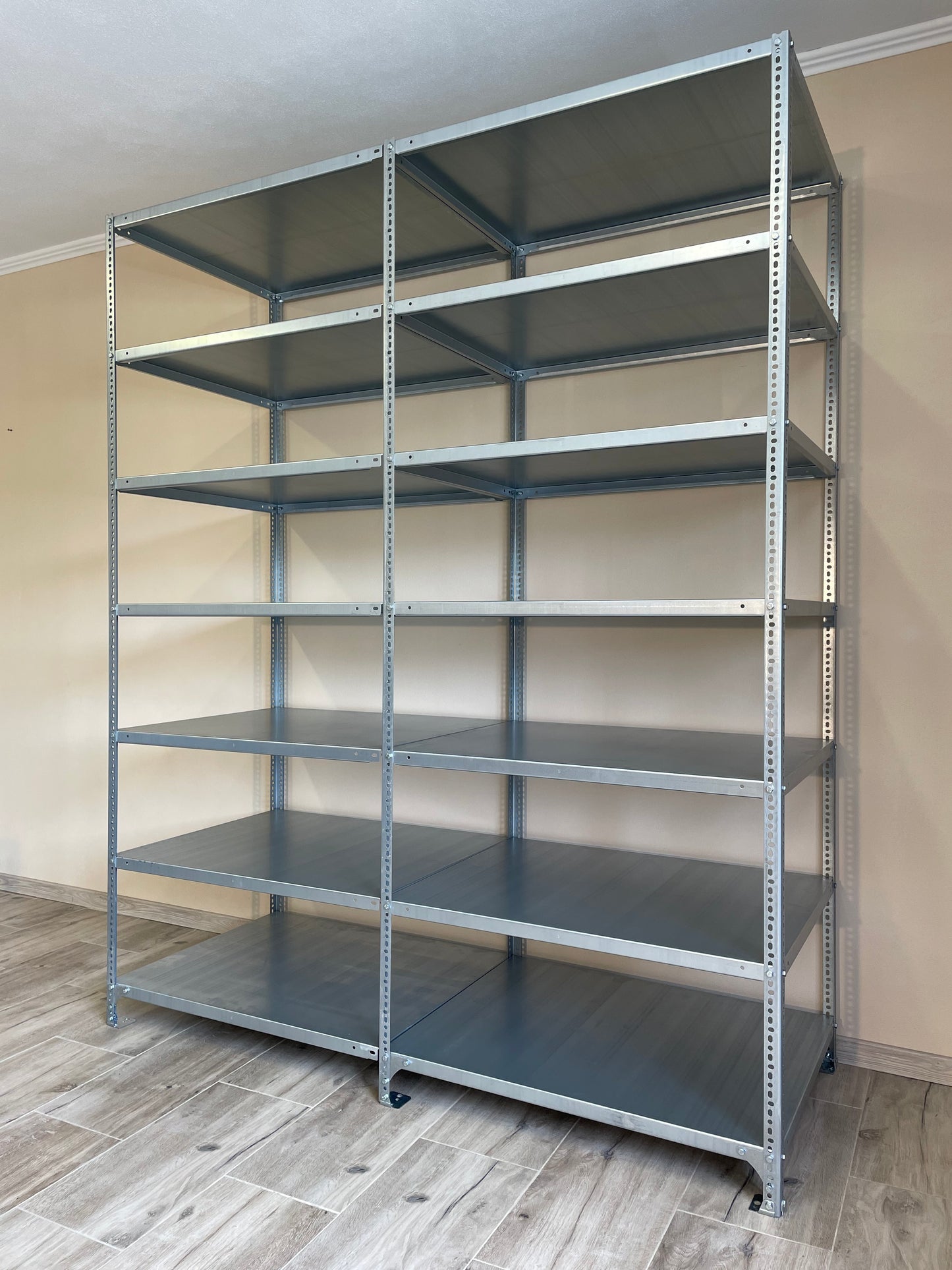 Dexion® polcrendszer 2440x762x2000mm, 7 polcos, extra teherbírás
