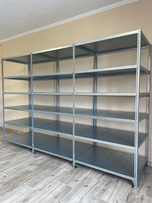 Dexion® polcrendszer 1980x762x3000mm, 6 polcos, extra teherbírás