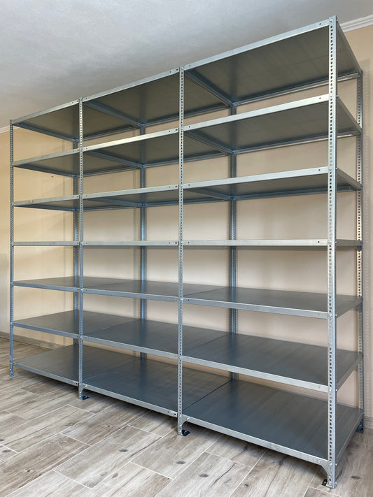 Dexion® polcrendszer 2440x762x3000mm, 7 polcos, extra teherbírás