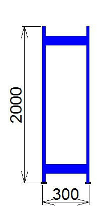 Állványkeret 2000x300