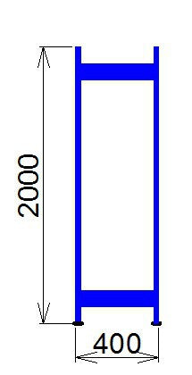 Állványkeret 2000x400