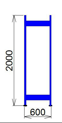 Állványkeret 2000x600