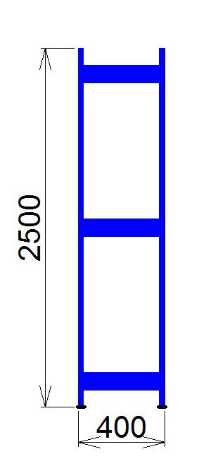 Állványkeret 2500x400